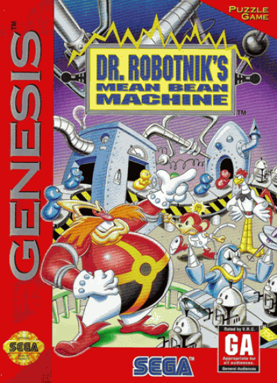 Dr. Robotnik's Mean Bean Machine (USA) Game Cover